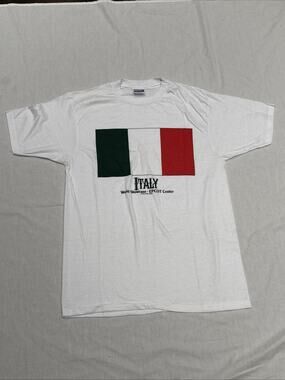 Rare 1980s Vintage Disney Epcot World Showcase Italy T Shirt Sz XL- Italian Flag